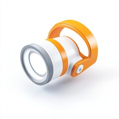 Aufkleber - 3D icon of a medical headlamp, placed on a white background for clarity.