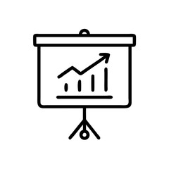 Fototapete - business graph icon vector illustration