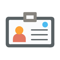 Poster - id card icon vector illustration