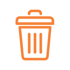 Poster - trash can icon vector illustration