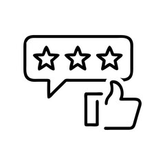 Aufkleber - thumb up like symbol user review concept vector illustration