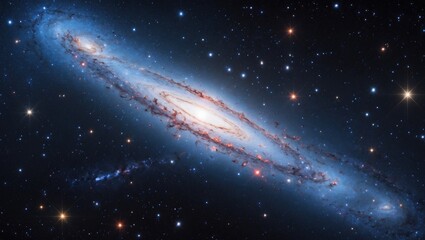 illustration of the surface of a galaxy.