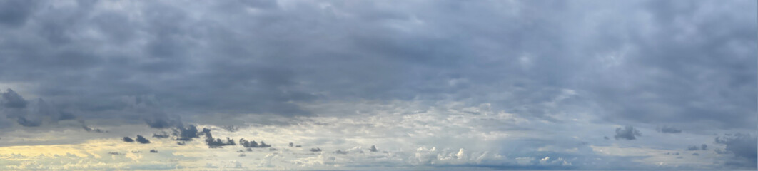 Wall Mural - panoramic cloudy sky. skyline weather background