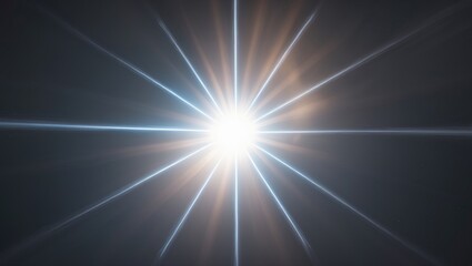 Poster - Lens Flare, Sun Flare on a dark background object design.