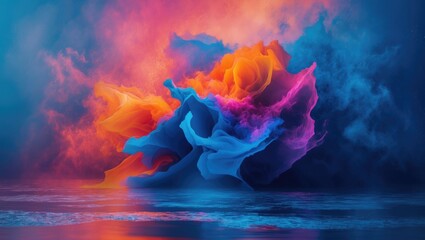 Aufkleber - Background featuring a dynamic abstract design.