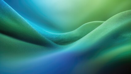 Poster - Stunning Blue Green Blur Gradient Featuring Grainy Noise Texture. Abstract Mesh and Dynamic Flow Background.