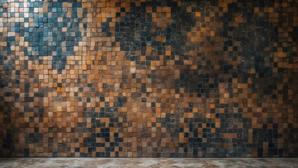 Poster - abstract backdrop featuring an antique mosaic