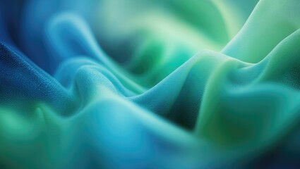 Poster - Stunning Blue Green Blur Gradient Featuring Grainy Noise Texture. Abstract Mesh and Dynamic Flow Background.