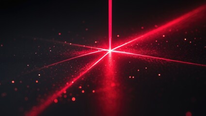 Aufkleber - An image of a laser beam in red color.