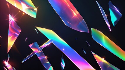 Poster - Light Prism Background, Sparkle Light Backdrop