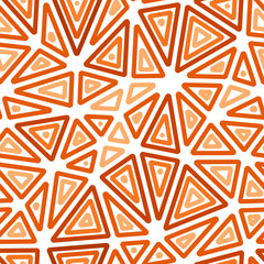 Poster - Mosaic background. Large triangles size. Multiple repeated inner triangles. One tone colored style. Repeatable pattern. Artistic vector tiles. Seamless vector illustration.