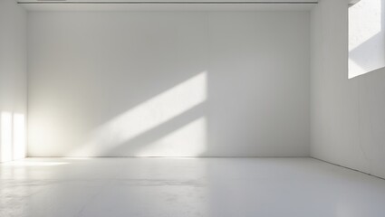 Poster - minimalist space featuring a white wall background