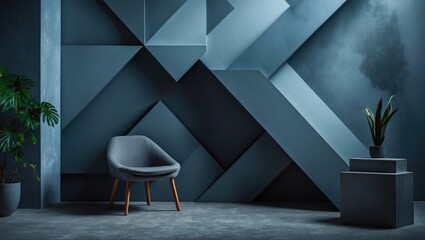 Aufkleber - modern geometric backdrop