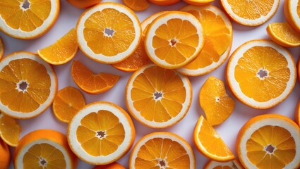 Aufkleber - Falling orange isolated on a background with a clipping path, exhibiting full depth of field.