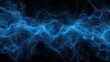 © arifat - Abstract blue energy waves on a dark background