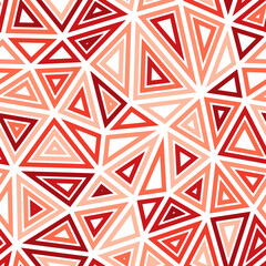 Poster - Triangles Background. Large shape size. Multiple repeated inner triangles. Monotone colored style. Repeatable pattern. Beautiful vector tiles. Seamless vector illustration.