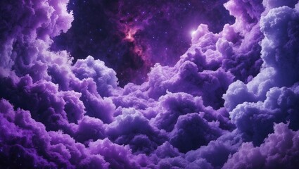 Luxurious purple galaxy background