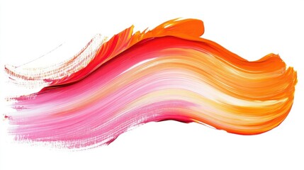 Poster - Colorful brushstrokes of paint creating an abstract artistic design