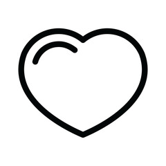 Wall Mural - heart icon, love symbol isolated on transparent background, icon for app or web site, heart PNG