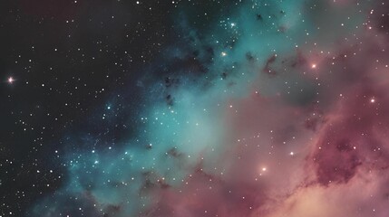 Wall Mural - background with stars and nebula