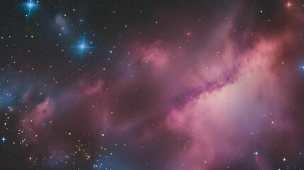 Wall Mural - background with stars and nebula