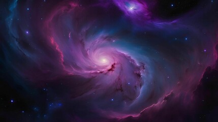Wall Mural - background with stars and nebula