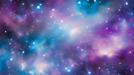 Wall Mural - background with stars and nebula