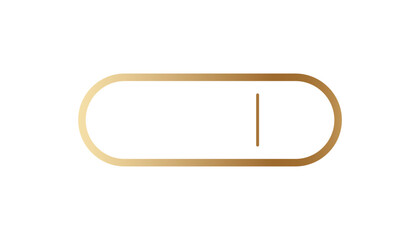 Poster - A golden oval switch design showcasing a minimalist structure with clean, elegant lines and form.