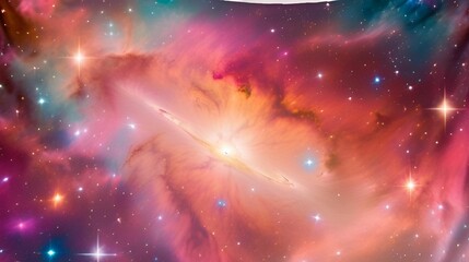 Wall Mural - background with stars and nebula
