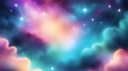 Wall Mural - background with stars and nebula