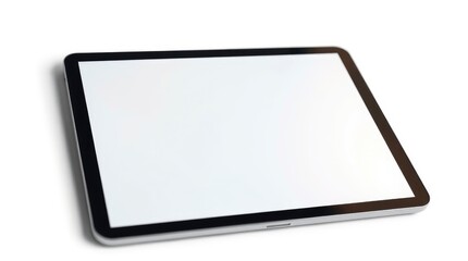Using Tablet with Blank White Screen for App or Website Presentation
