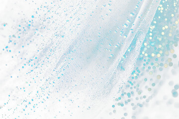 Aufkleber - Dark blue feather with water droplets and bokeh.