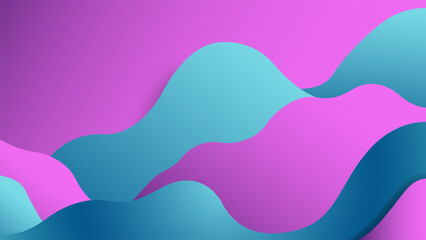 Fototapete - Abstract Pastel Waves Background Elegant Fluid Design