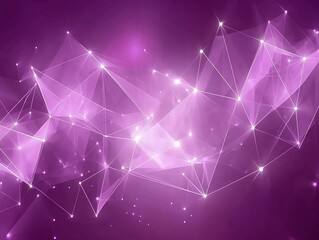 Poster - Abstract connection of lines and dots, networking structure concept