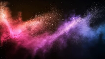 Wall Mural - vibrant cosmic dust cloud with pink, purple, and blue colors creating a mesmerizing atmosphere in sp