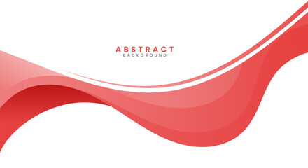 Wall Mural - Red creative wave business banner background