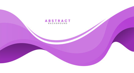 Wall Mural - Purple creative wave business banner background