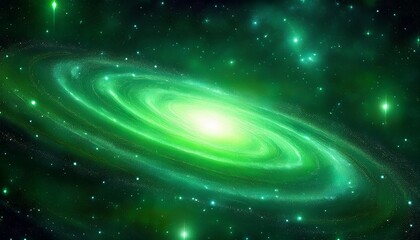 abstract green galaxy space background colorful cosmos universe backdrop