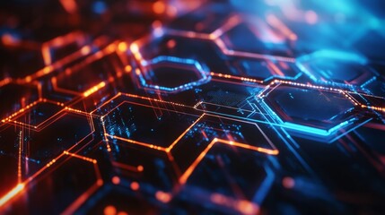 Poster - Creating intricate hexagonal designs graphic design studio abstract art digital environment artistic viewpoint geometric concepts