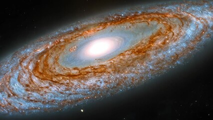 Wall Mural - Stunning spiral galaxy illuminated by stars and cosmic dust in deep space captured at high resolution