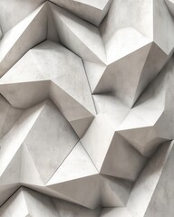 Aufkleber - Abstract Geometric Concrete Wall Texture with Sharp Angles and Neutral Tones for Modern Design and Architecture