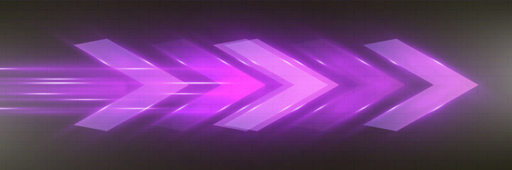 Poster - Futuristic speed background with glowing arrows, motion blur, digital technology concept, fast-moving elements, dynamic light trails, high-tech energy flow, acceleration effect, sci-fi motion design.
