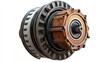 © Serhii - Isolated Steel Motor Rotor for Car Technology, Featuring Metal Gear Equipment on Crisp White Background