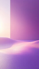 Poster - Minimalist empty background interior bathing in rectangular light, creating soft, ethereal ambiance with contemporary design elements lavender tones and soft shadows aesthetic atmosphere