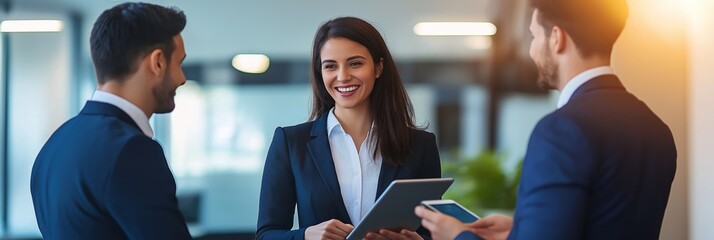 Poster - A formal professional business meeting held in an office environment is key for driving collaboration, fostering effective communication, and discussing corporate strategies for growth and innovation