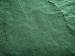 Poster - Textured green paper background with subtle wrinkles and a soft light creating a vintage and organic feel perfect for graphic design