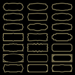 Aufkleber - A set of simple vintage style frames