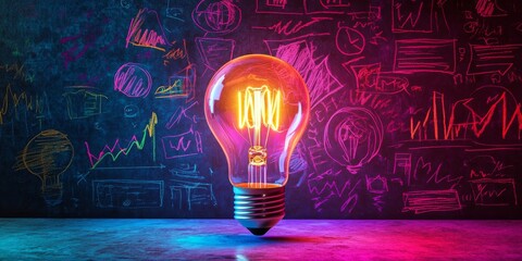 Poster - Illuminating Business Ideas merges ambition with innovation, emphasizing effective branding, meaningful collaboration, and strategic navigation in the competitive world of entrepreneurship