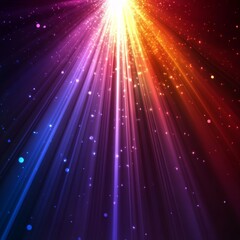 Poster - this vibrant abstract background features colorful light rays radiating from the center, perfect for