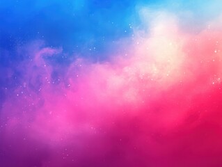 Poster - Ethereal nebula of vibrant colors blending in cosmic harmony creating a dreamy and magical atmosphere for creative designs and backgrounds